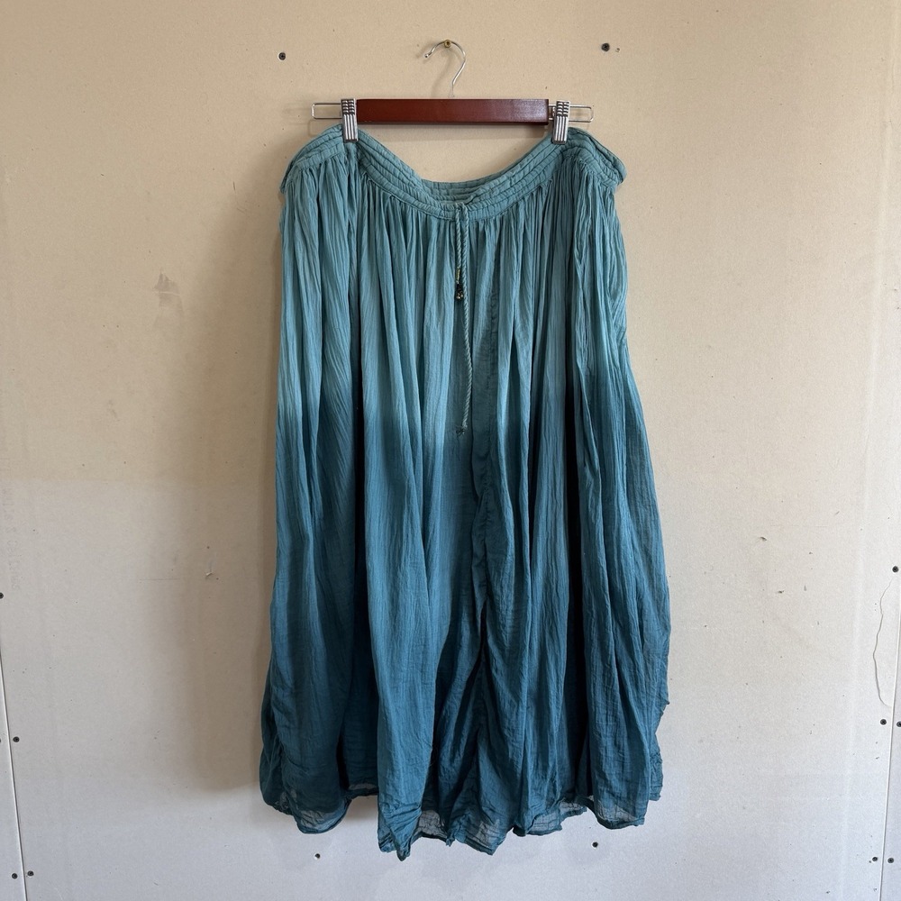 Chelsea Studio Ombre Cotton Maxi Skirt Medium Boho Fairycore Whimsy Goth